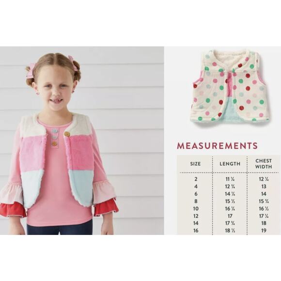 Matilda Jane Gumdrop Lane Vest Reversible Pink Dot Wonderment Holiday 4 - Picture 1 of 6